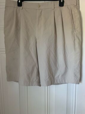 Pro Tour Men's Athletic Cool Play Shorts in Light Beige Size 36